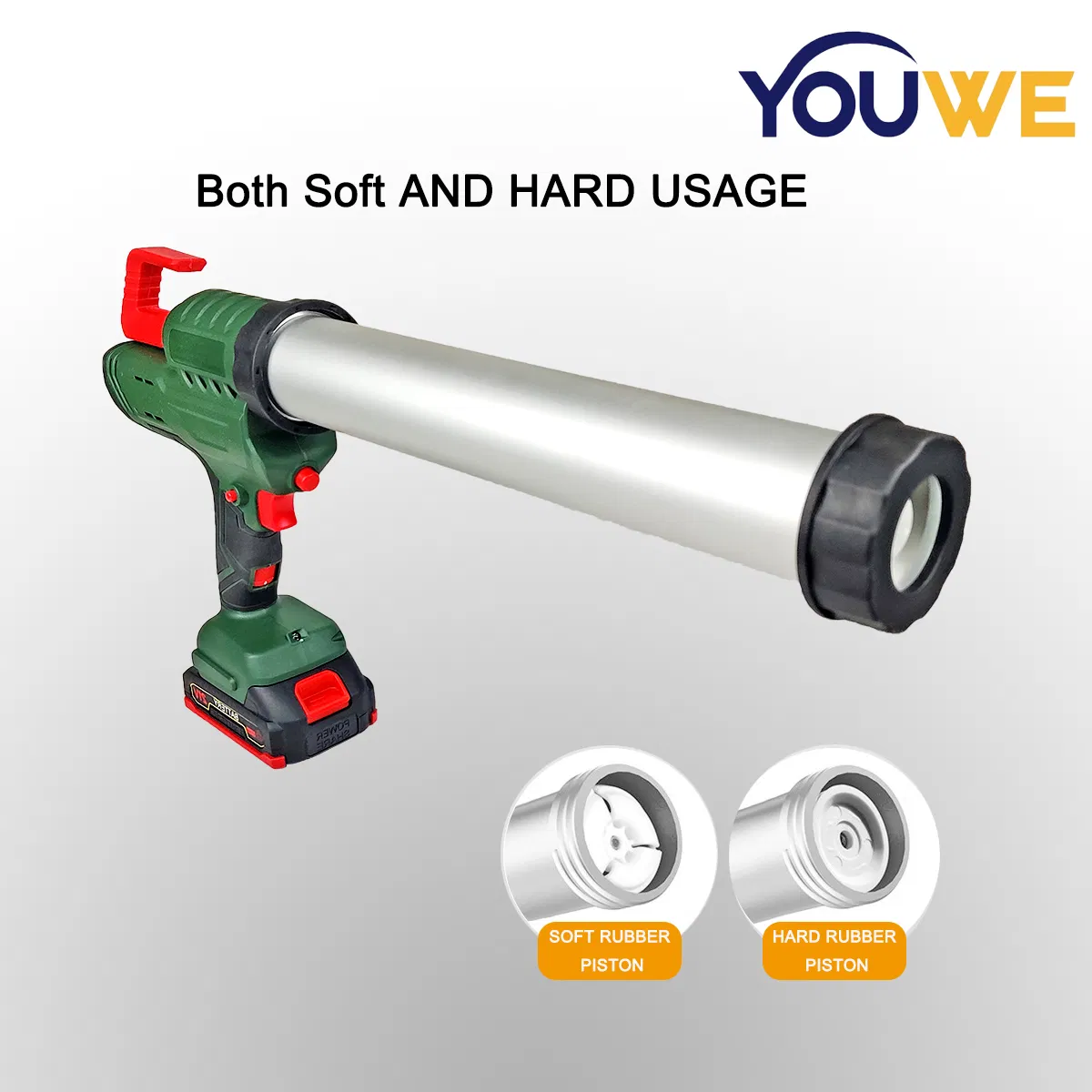 21V Li-ion Battery Power Tools Cordless Culking Gun with 6 Speed