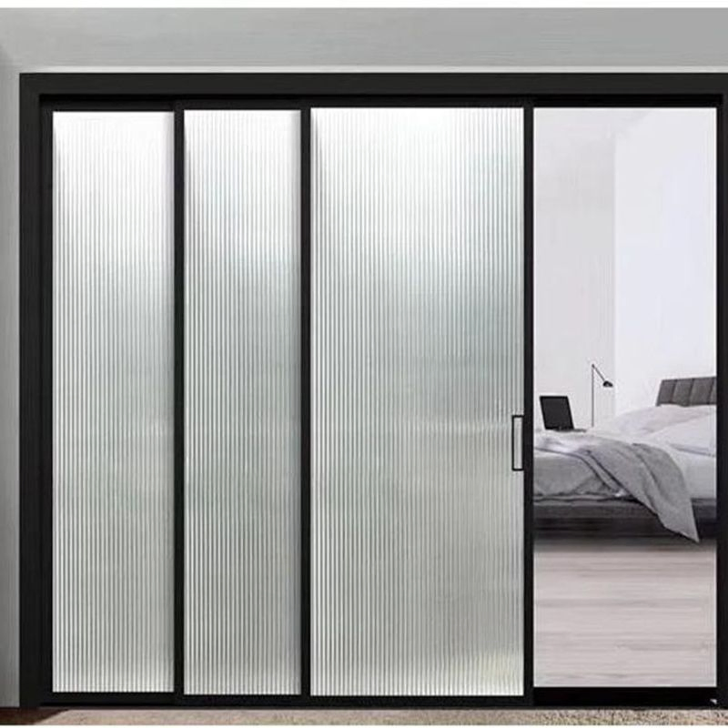Supply Lowest Price High-End Double Glazed Aluminium Frame Sliding House Door