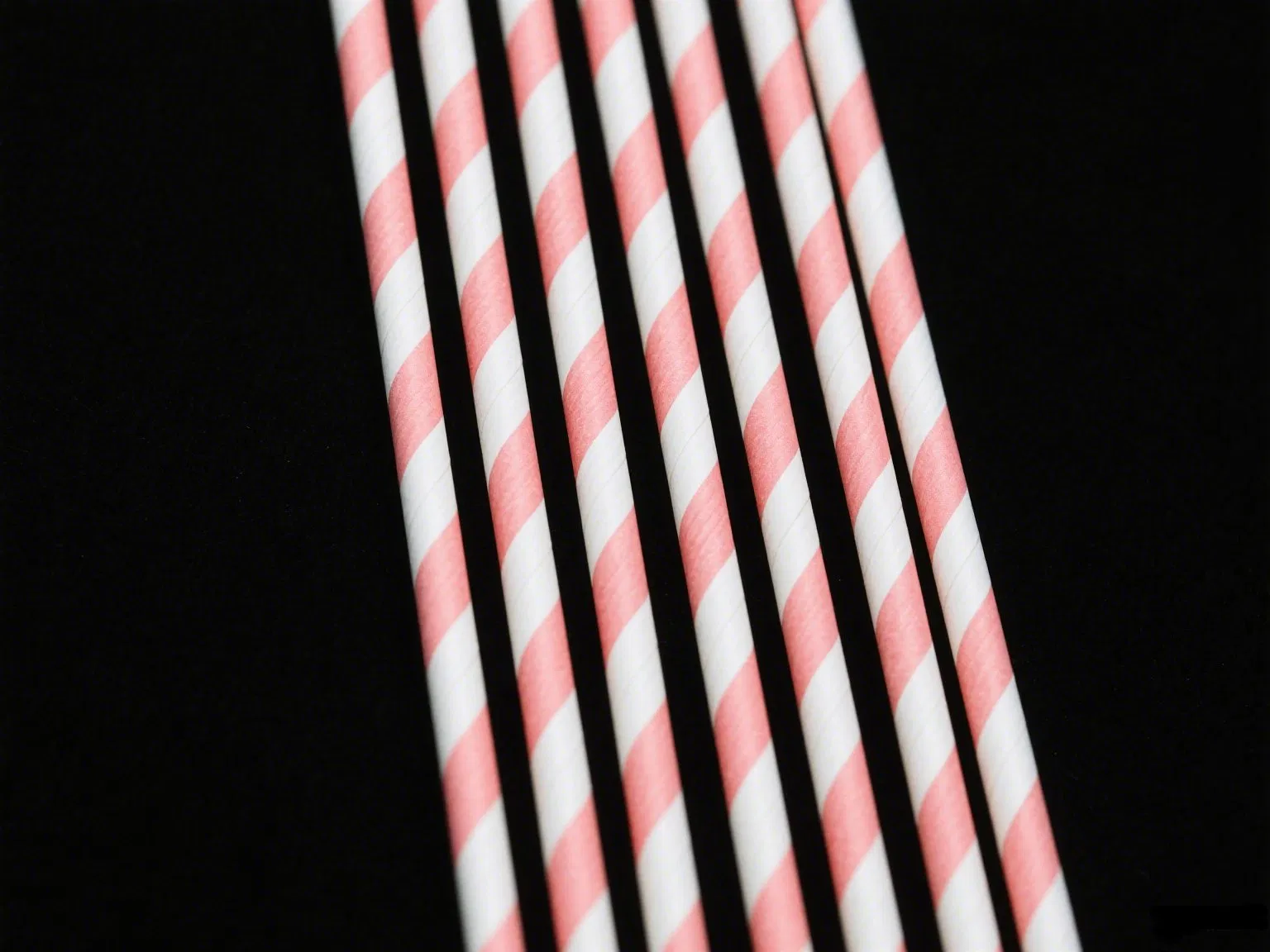 Recyclable Wrapped Blue and White Striped Straws