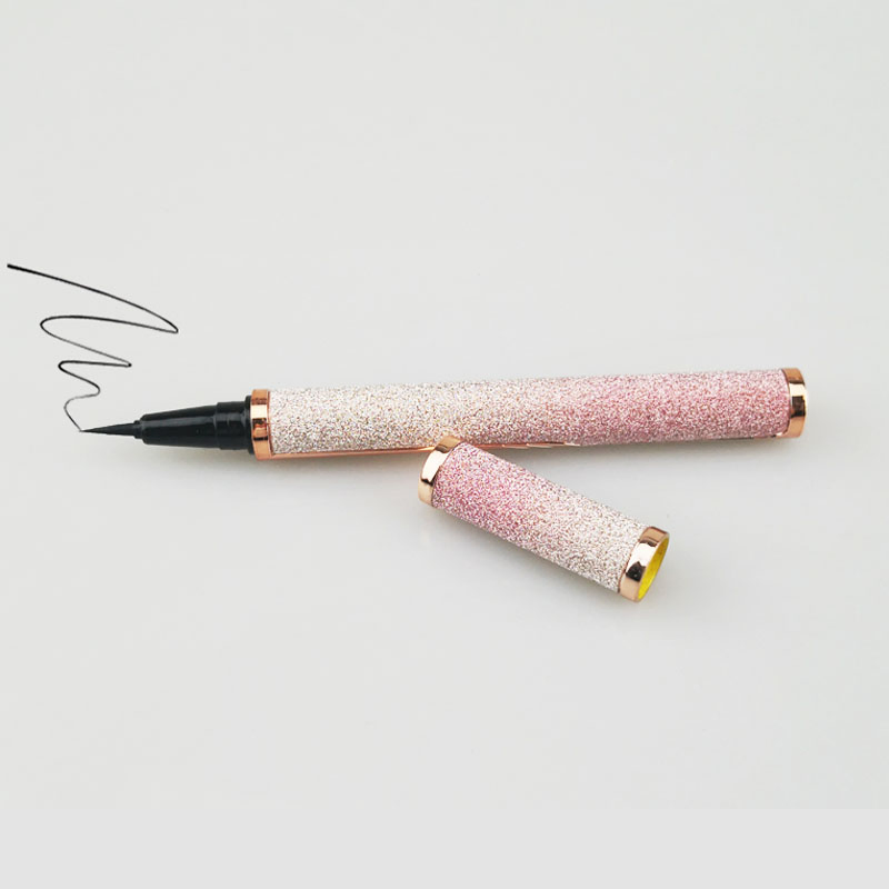 OEM Gradient Pink Non Smudging Waterproof Long Lasting Dry Cool Black Eyeliner Makeup