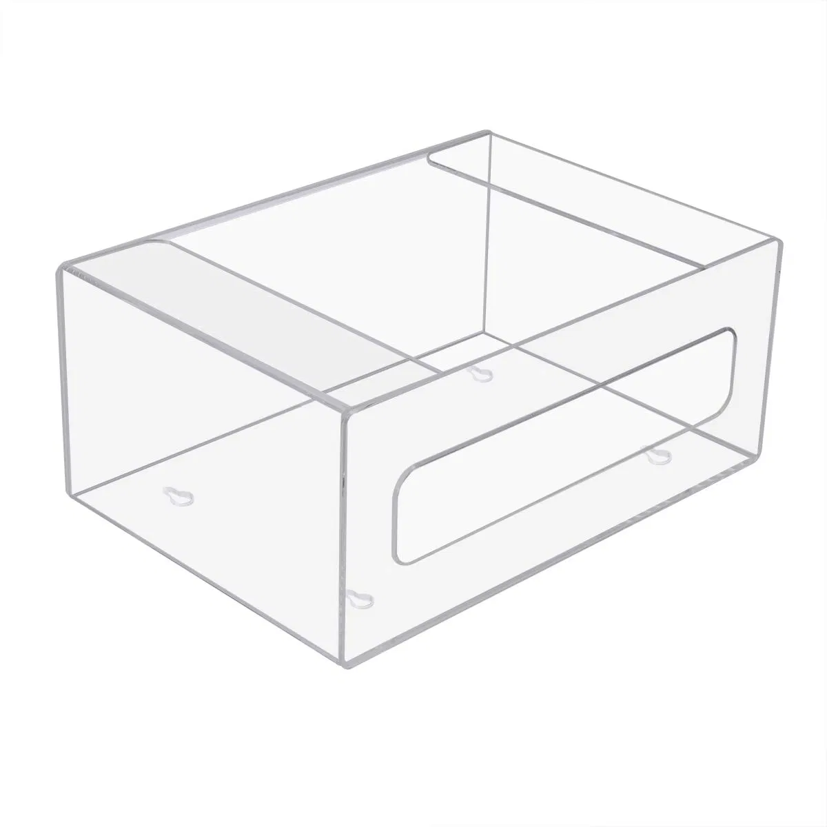 Clear Acrylic Wall Mount Multifold Paper Towel Dispenser with Lid