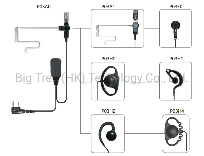 Наушник-крючок G Hook для раций Motorola, Icom, Vertex, Hytera
