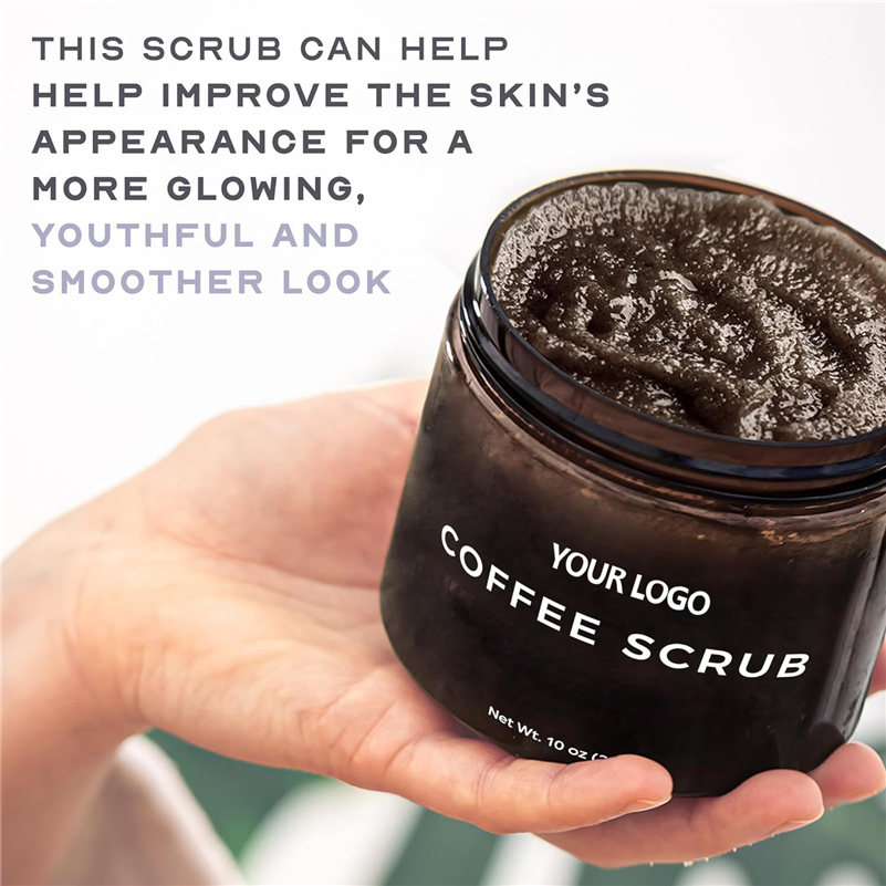 Ls165 Coffee Body Scrub OEM: Moisturizing Exfoliant for Face, Body, Hands, Feet
