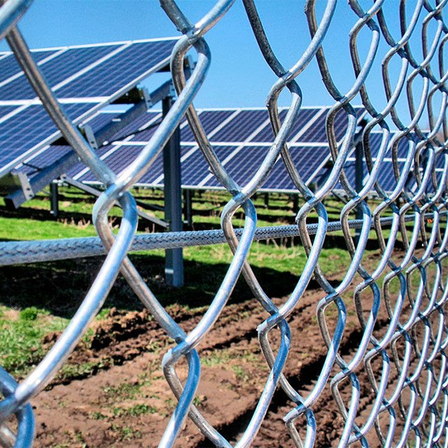 Diamond Galvanized PVC Coated Chain Link Cyclone Security Chainlink Mesh Fence