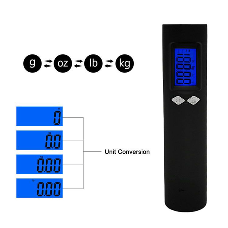 Электронные весы для багажа с фонариком и USB