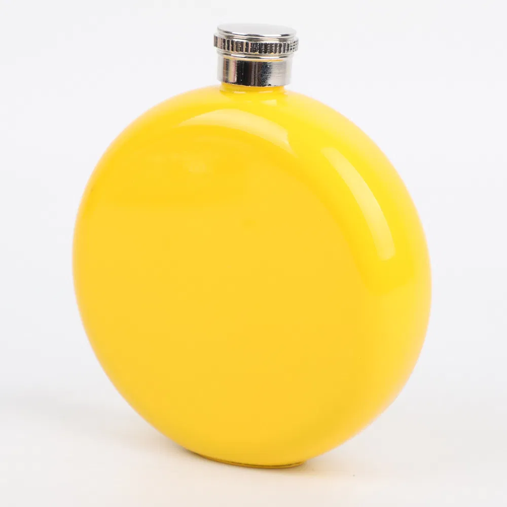 5oz Round Hip Flask Stainless Steel Spraying Paint Wine Pot