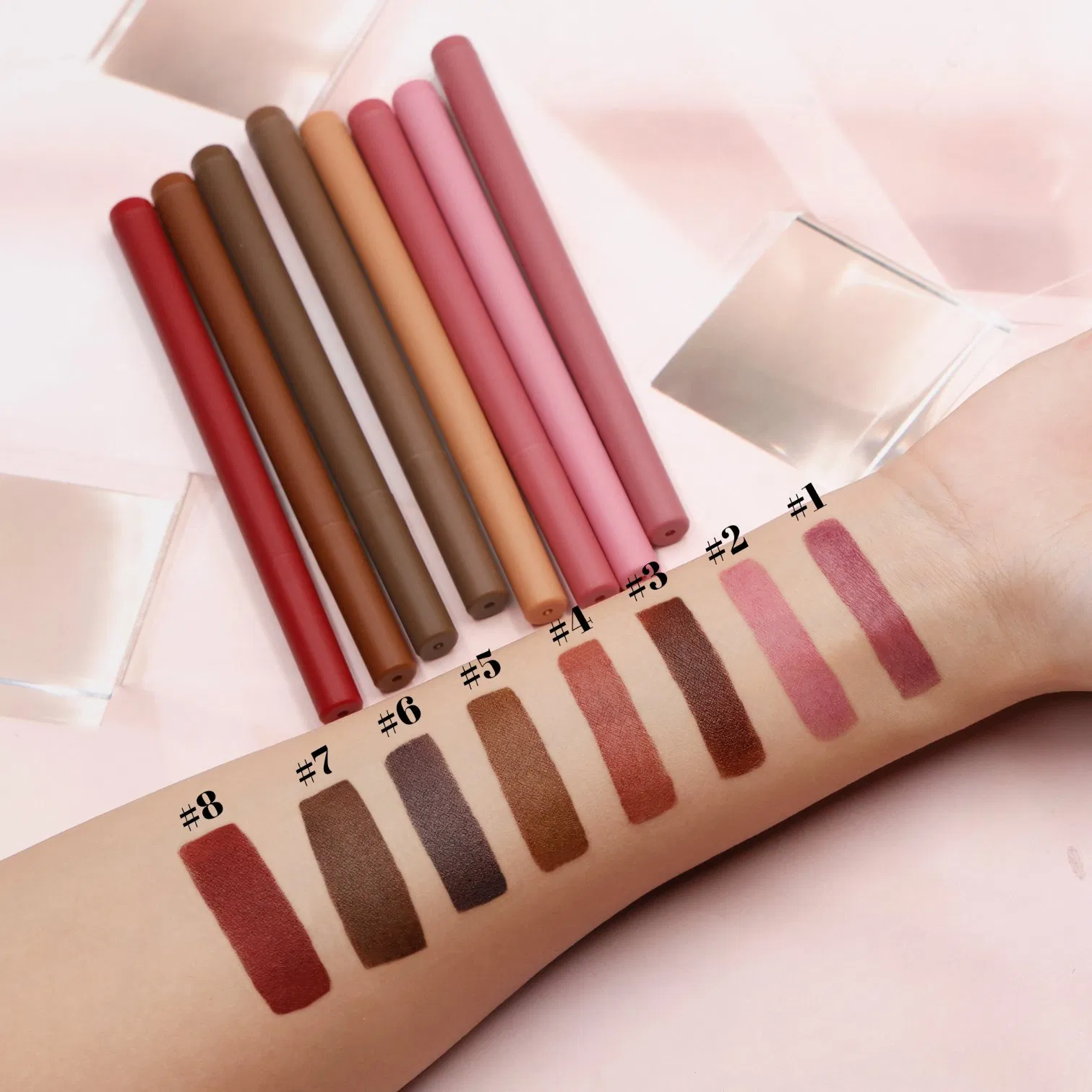 New Trending Vegan Lip Liner Stain Pen Waterproof Lip Stain Marker Easy to Color Long Lasting Lip Contour Stain Liquid Liner