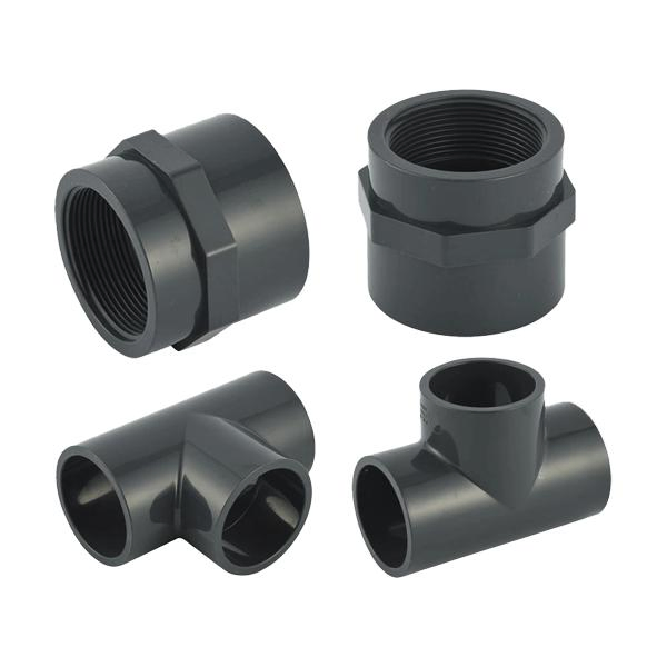 UPVC Plastic Chemical Industrial Cross Fitting Adaptor