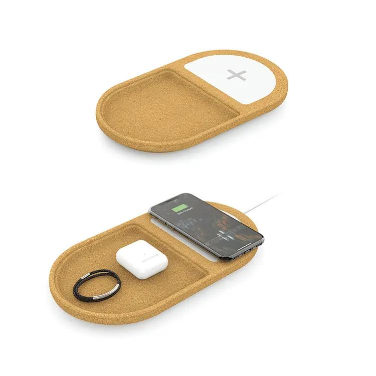 Cutsom 10W Desktop Cork Wireless Charger