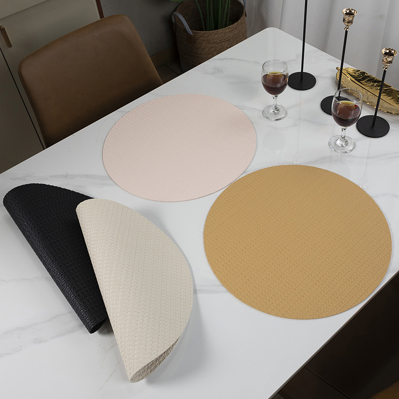 Luxury Waterproof PVC Leather Dining Table Mats for Weddings