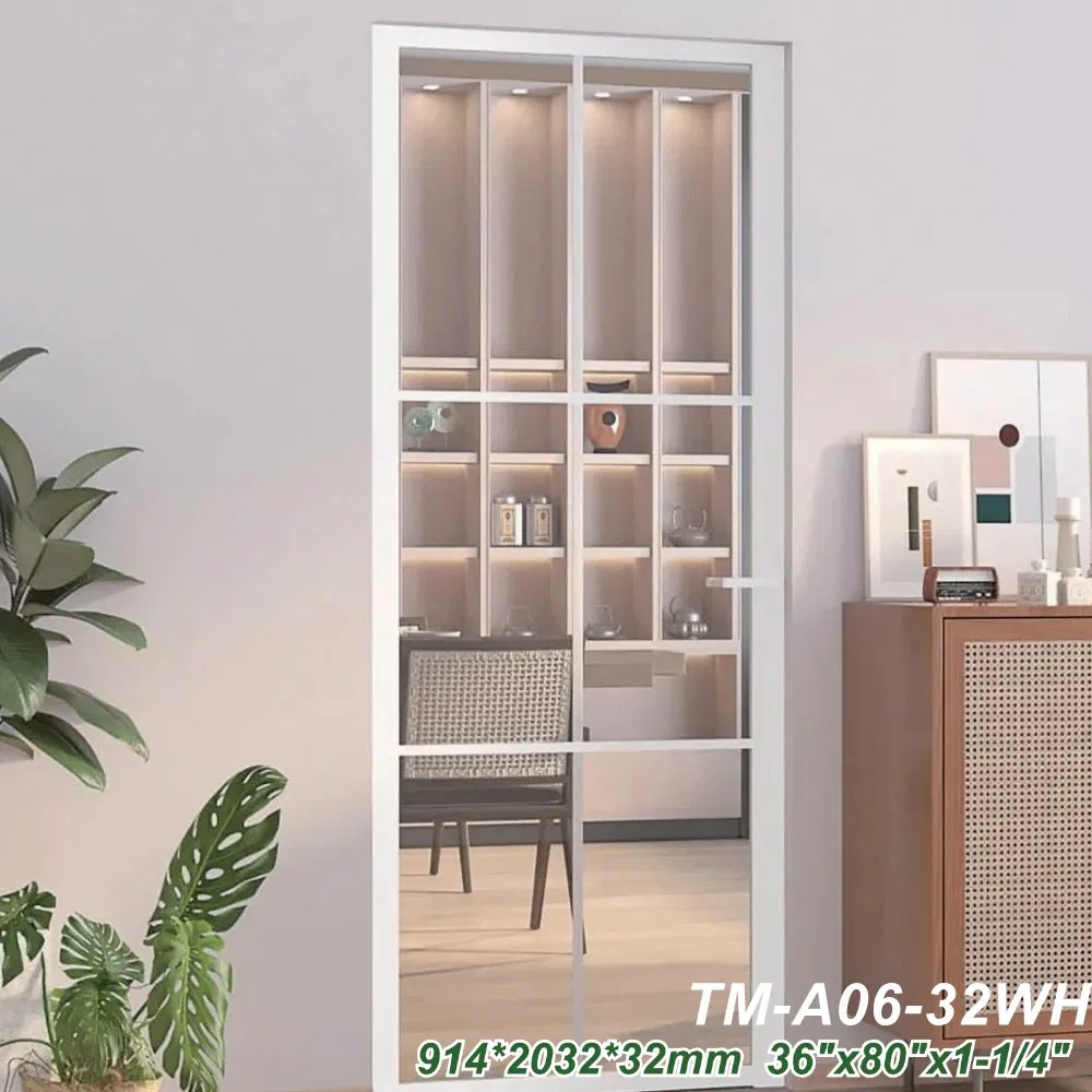 Gray Steel Framed Door with Glass