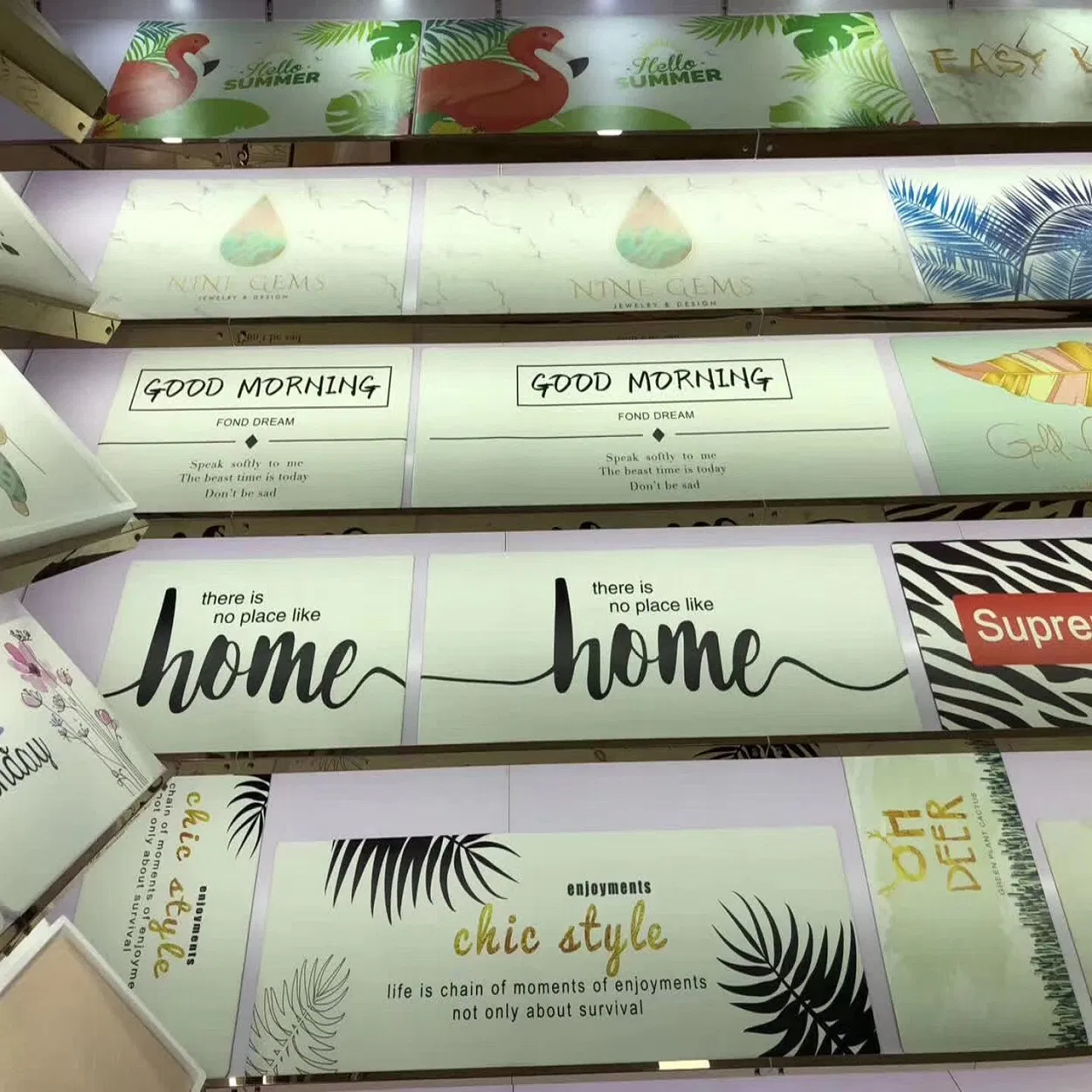 High-Quality PVC Floor Mats with Vibrant Prints for Kitchen Use