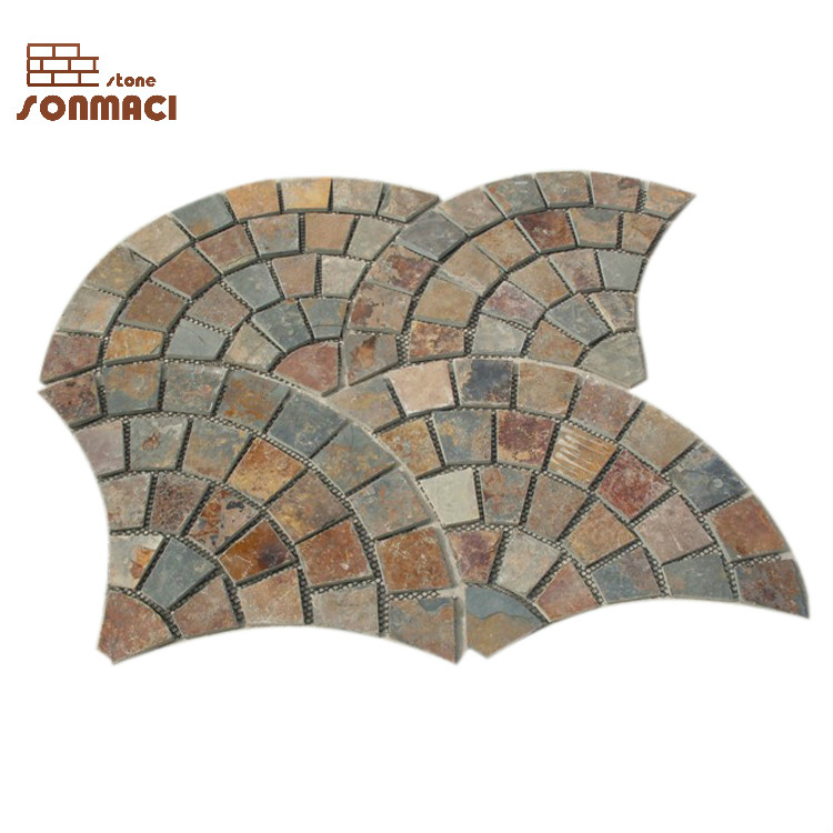 Rustic Irregular Slate Flagstone for Landscape Flooring