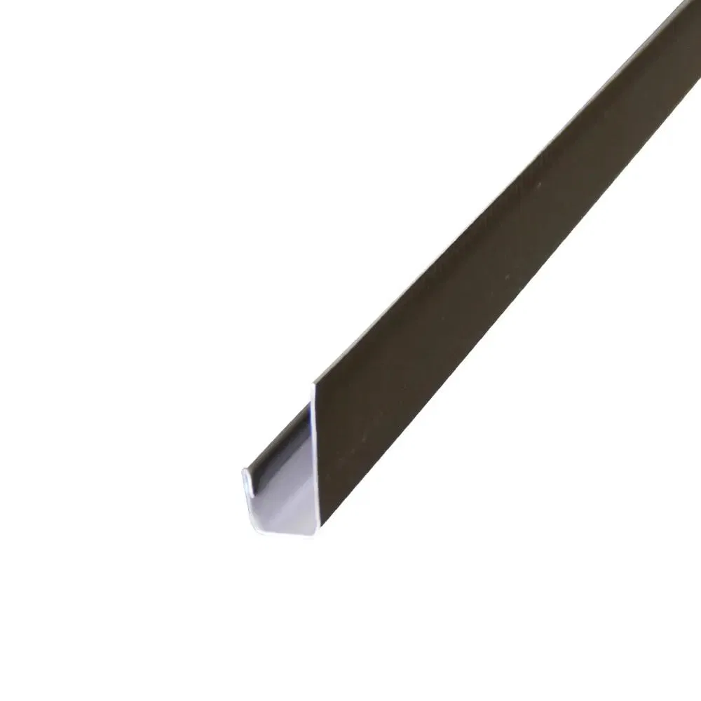1.5 in. X 12 FT. Charcoal Grey Aluminum J-Channel Trim for USA