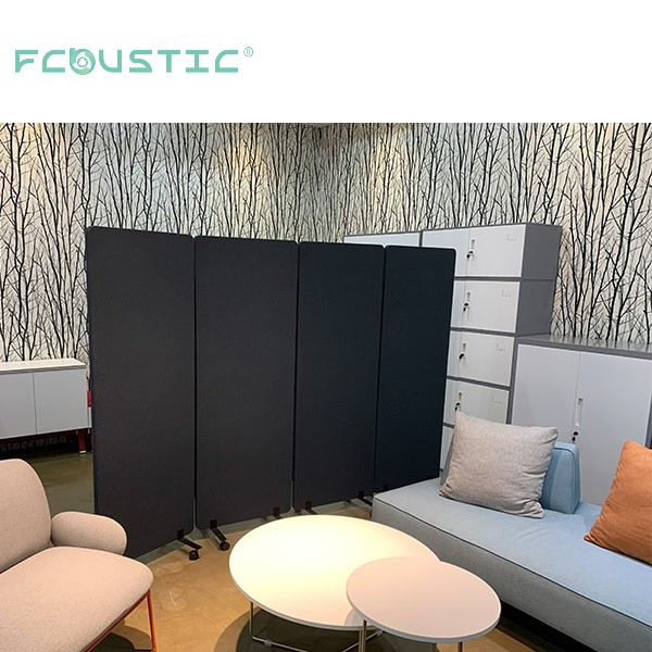 OEM Recyclable Pet Acoustic Office Desk Screen Eco-Friendly Polyester Acoustic Partition Soundproof Pet Acoustic Privacy Panel