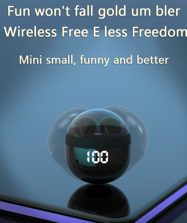 Гарнитура Bluetooth с дисплеем заряда, черная