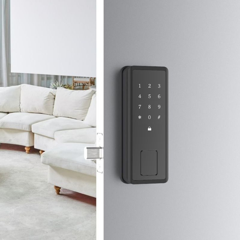 Best Sale Lock Smart APP Remote Control Electronic Rim Lock Fingerprint Card Password Smart Home Door Lock