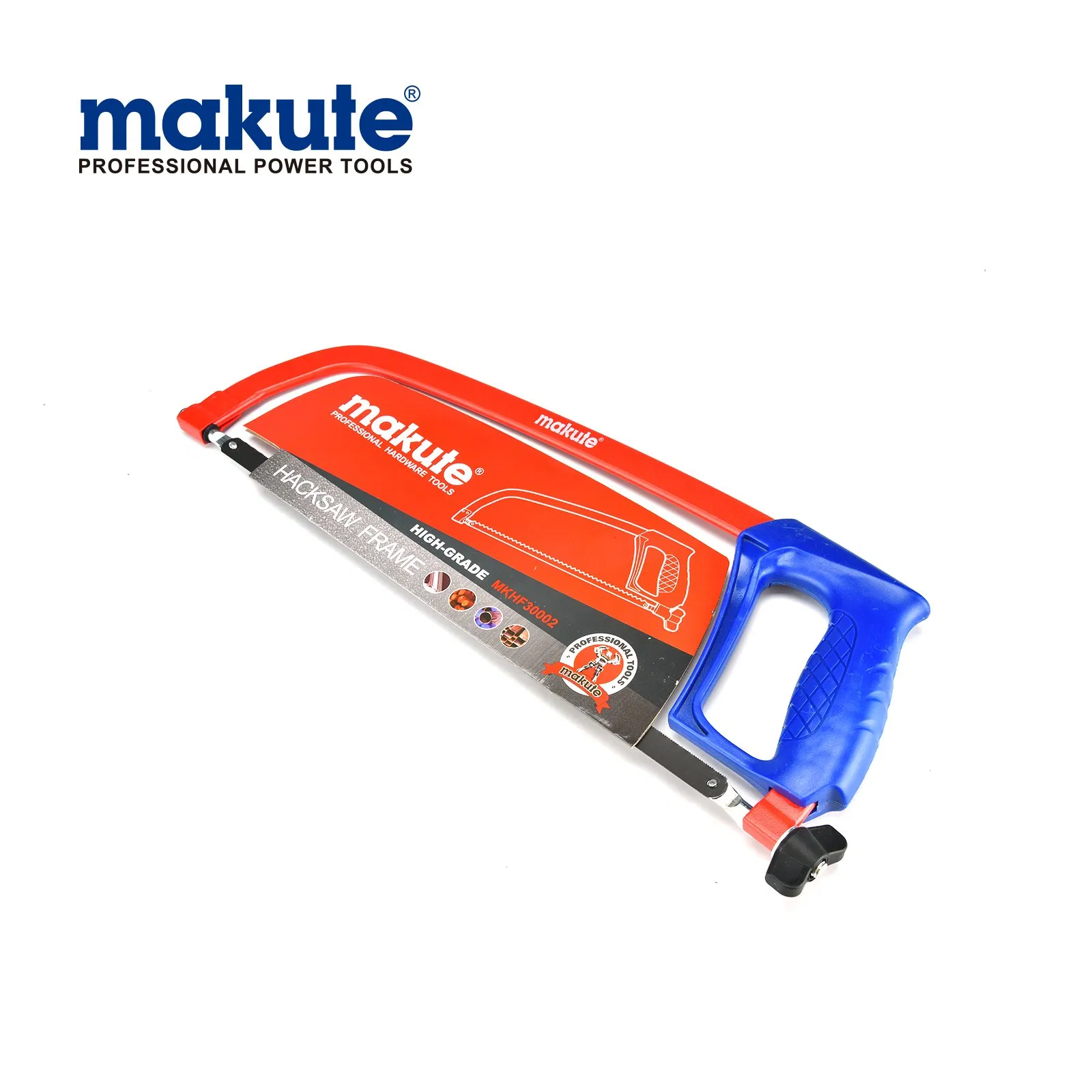 Makute Adjustable Plastic Sprayed Round Pipe Hacksaw Frame Mkhf30002