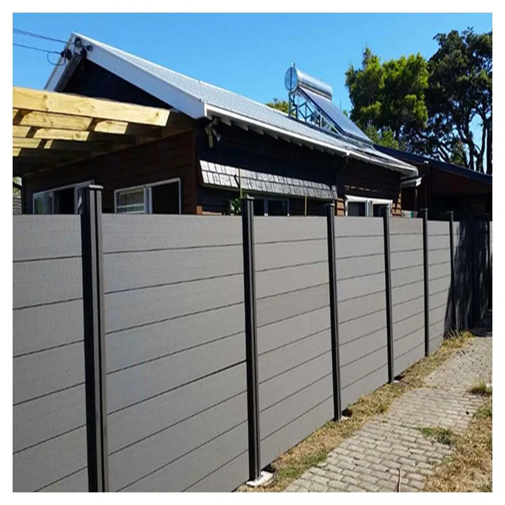 High Quality Waterproof Wood Plastic Eco-Friendly Wooden Grain WPC Fence