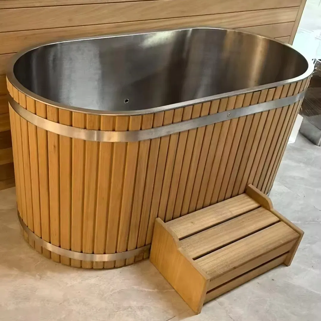 Деревянная бочка для ледяных ванн с системой охлаждения