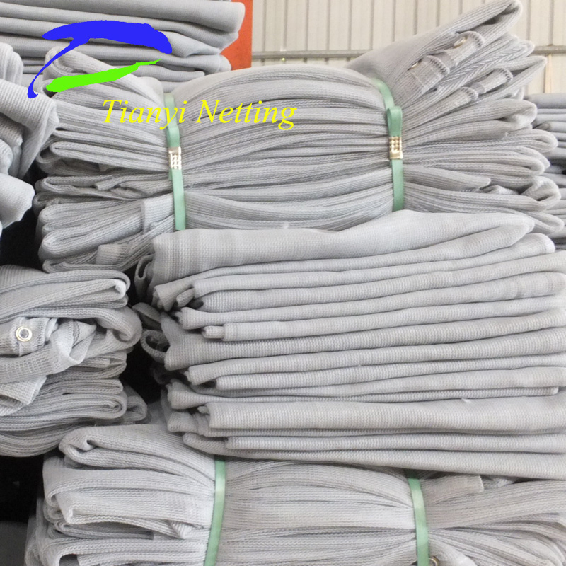 HDPE 145GSM Grey Color Safety Net, High Strength, Fireproof, Dustproof and Anti-Noise