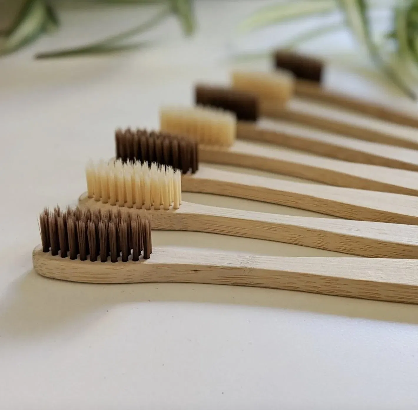 Wholesale 100% Eco-Friendly Wooden Bamboo Baby Toothbrush