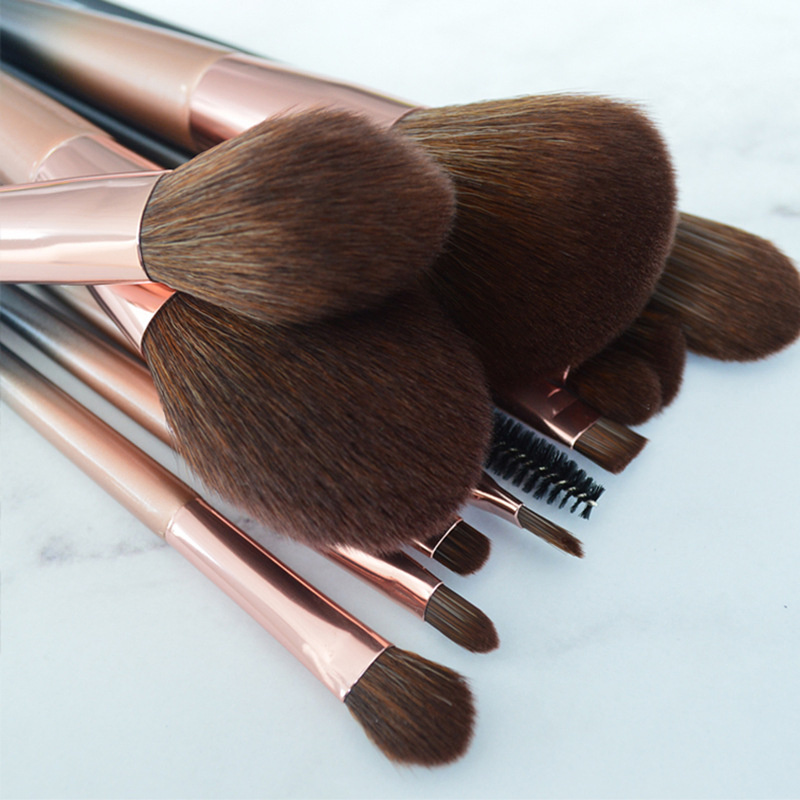 12PCS Makeup Brushes Cosmetic Tools with Pouch Bag Esg13924