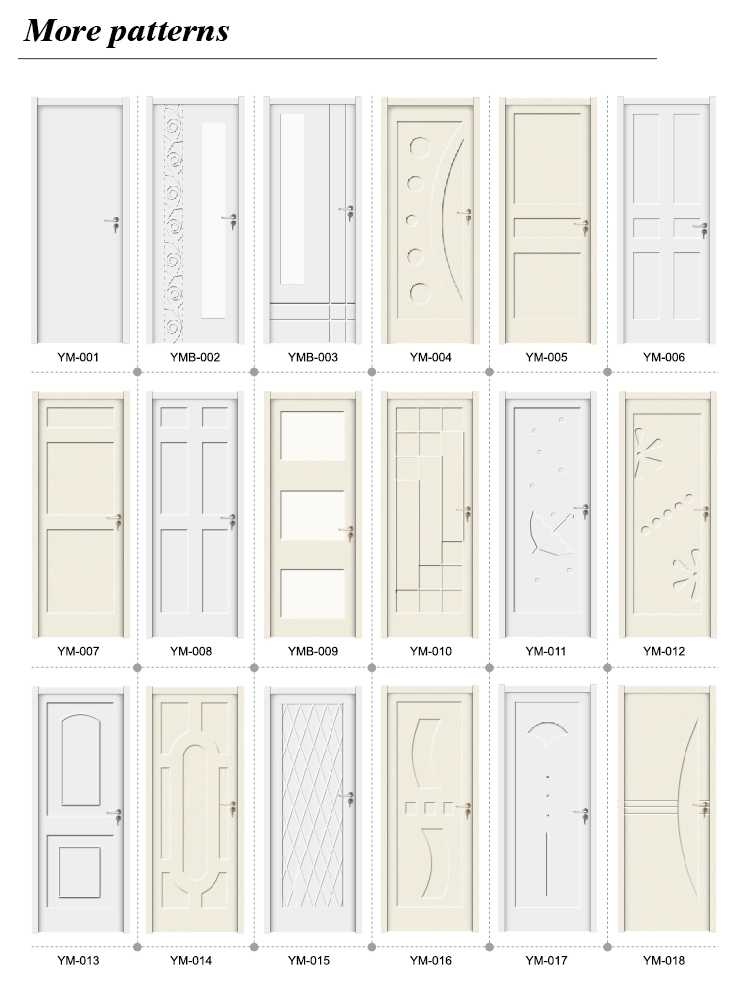 Fire-Resistant and Recyclable WPC Door Puerta De WPC Igní Fuga Y Reciclable