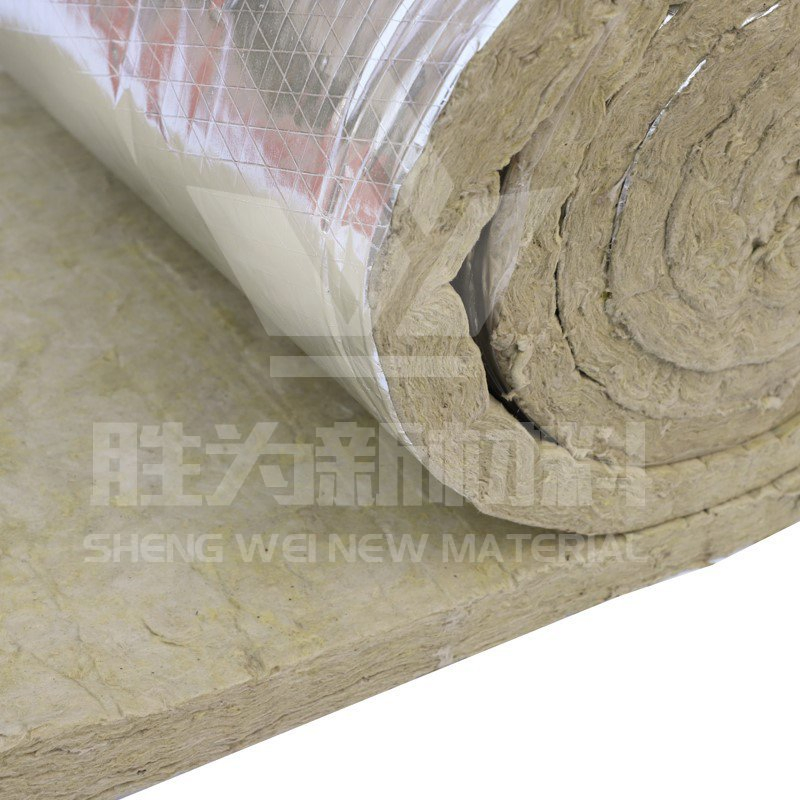 100mm Srw Rock Wool Wired Blanket with Mesh for Heat Insulation Materials