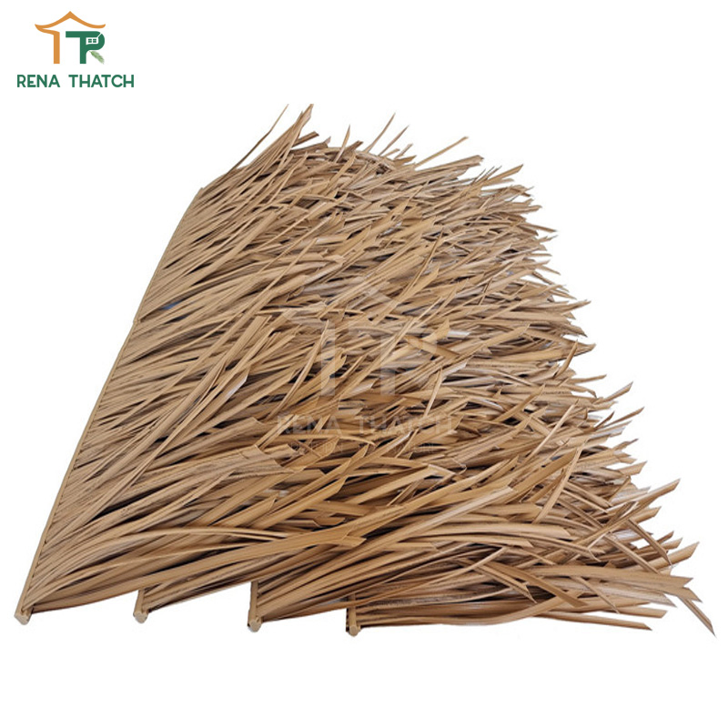 UV Resistant Synthetic Thatch Leaves Artificial Tiki Hut Grass Roof Thatch for Gazebo