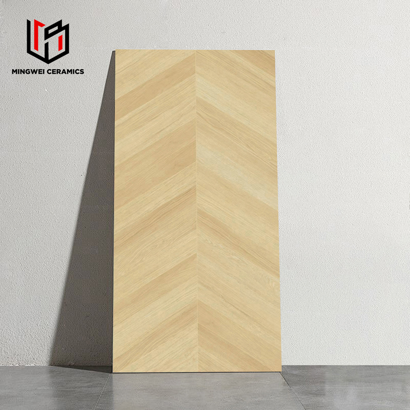 Zibo Wooden Strip Series 600X1200 mm Anti Slip Matt Porcelain Tiles Floor Wall