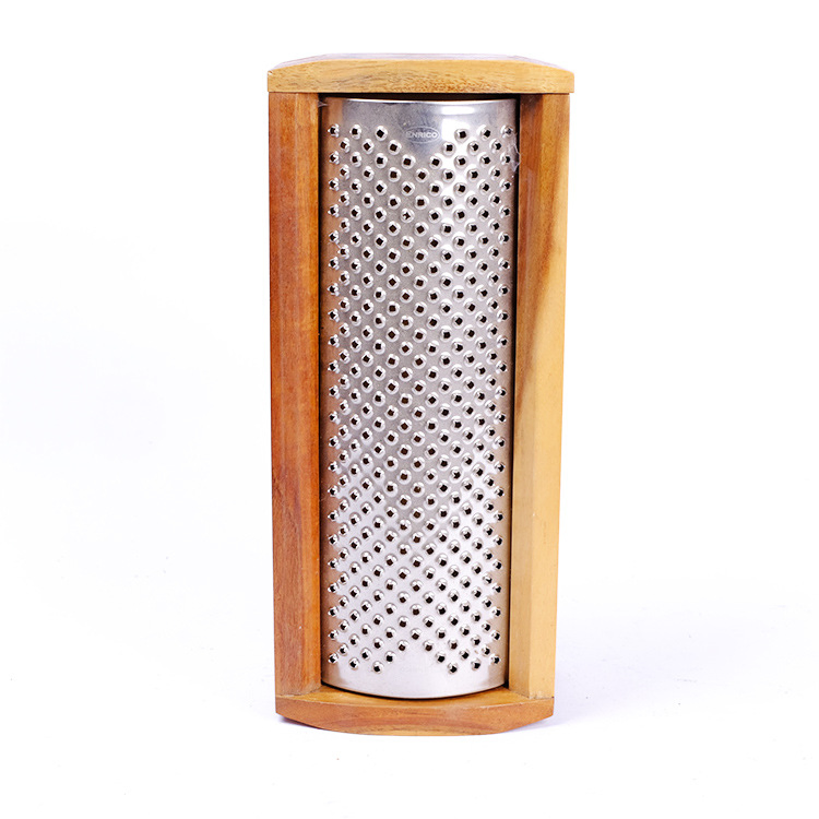 Eco-Friendly Wooden Grater Box with Drawer Fruits Shredder Esg14052