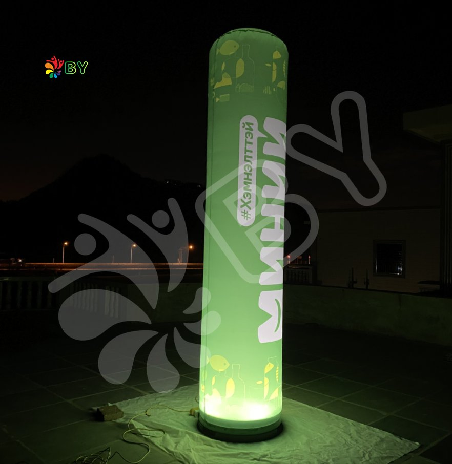 Inflatable Pillar with LED Light Inflatable Column Inflatable Tube for Advertising