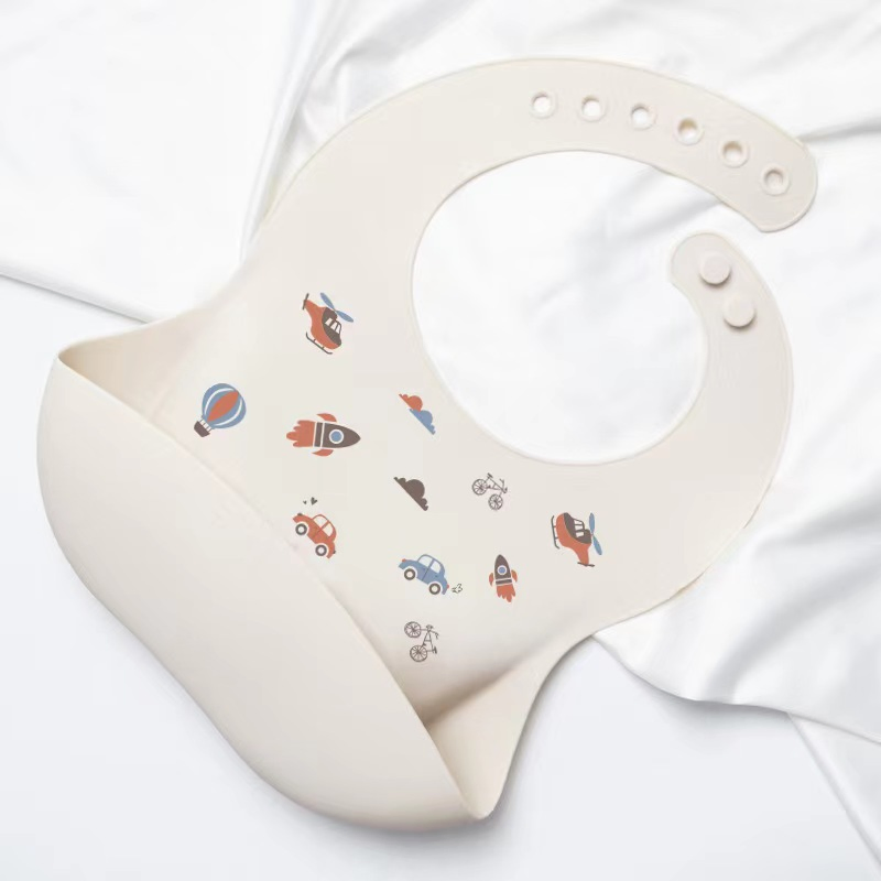 Baby Weaning Feeding Silicone Bib