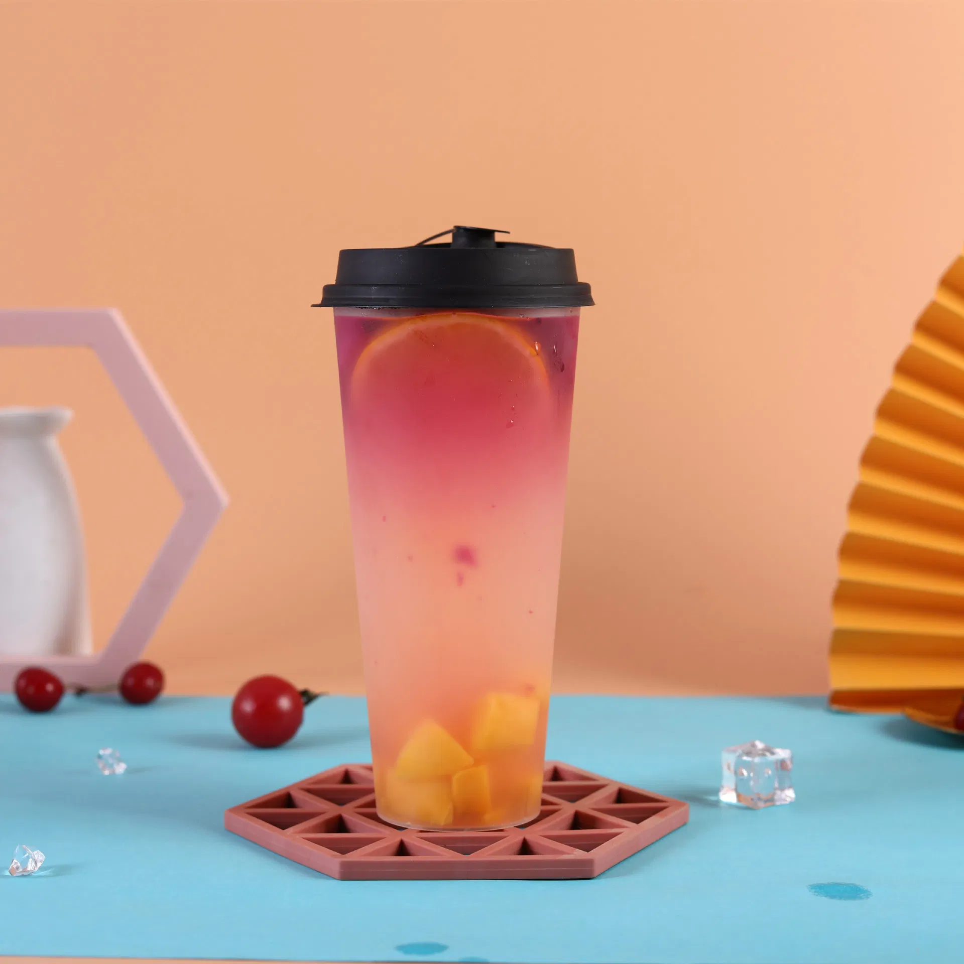 Compostable Bio PLA Clear Disposable Cups Drinking Coffee Milk Tea Cup