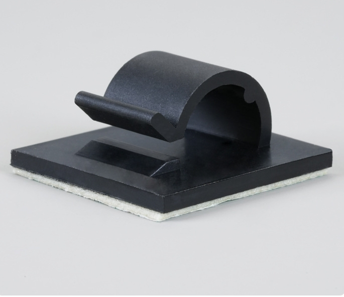 Nylon Plastic Square Type Base Clamps Fastener Cord Clip