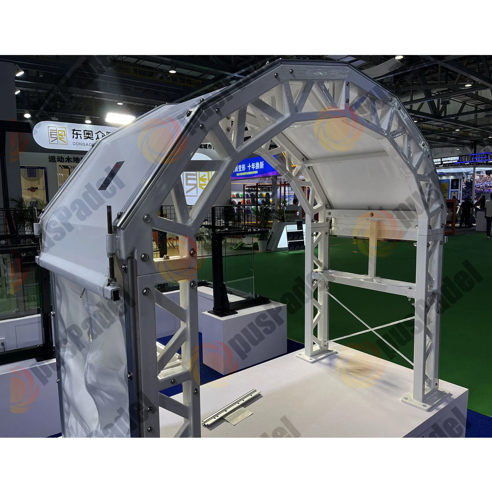 Mezzanine Roof Prefabricated Steel Structure Sport Stadium Outdoor Canopy Tennis Court Tent for Tennis Hall Court