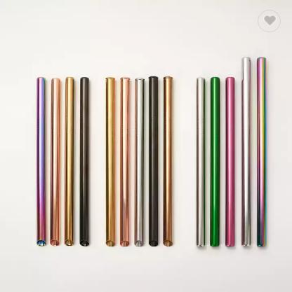 Stainless Steel Retractable Foldable Portable Drinking Straw Metal