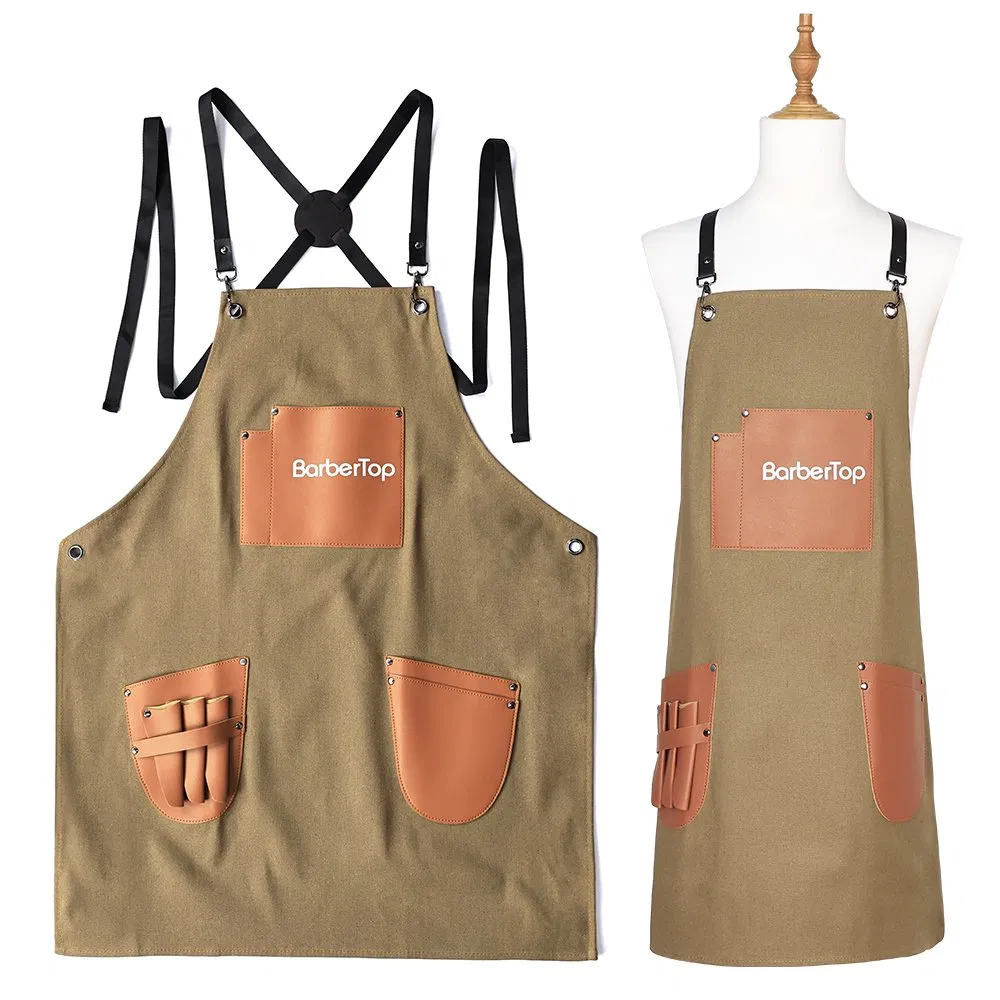 Apron with Pockets for Hair Stylist Women Hairdresser Adjustable Apron Barber