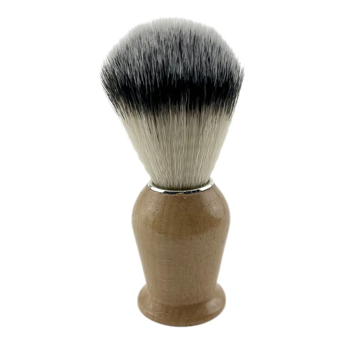 Customized Personality Logo Beard Brush Men's Simple Fashion Shaving Brush with Wood Handle