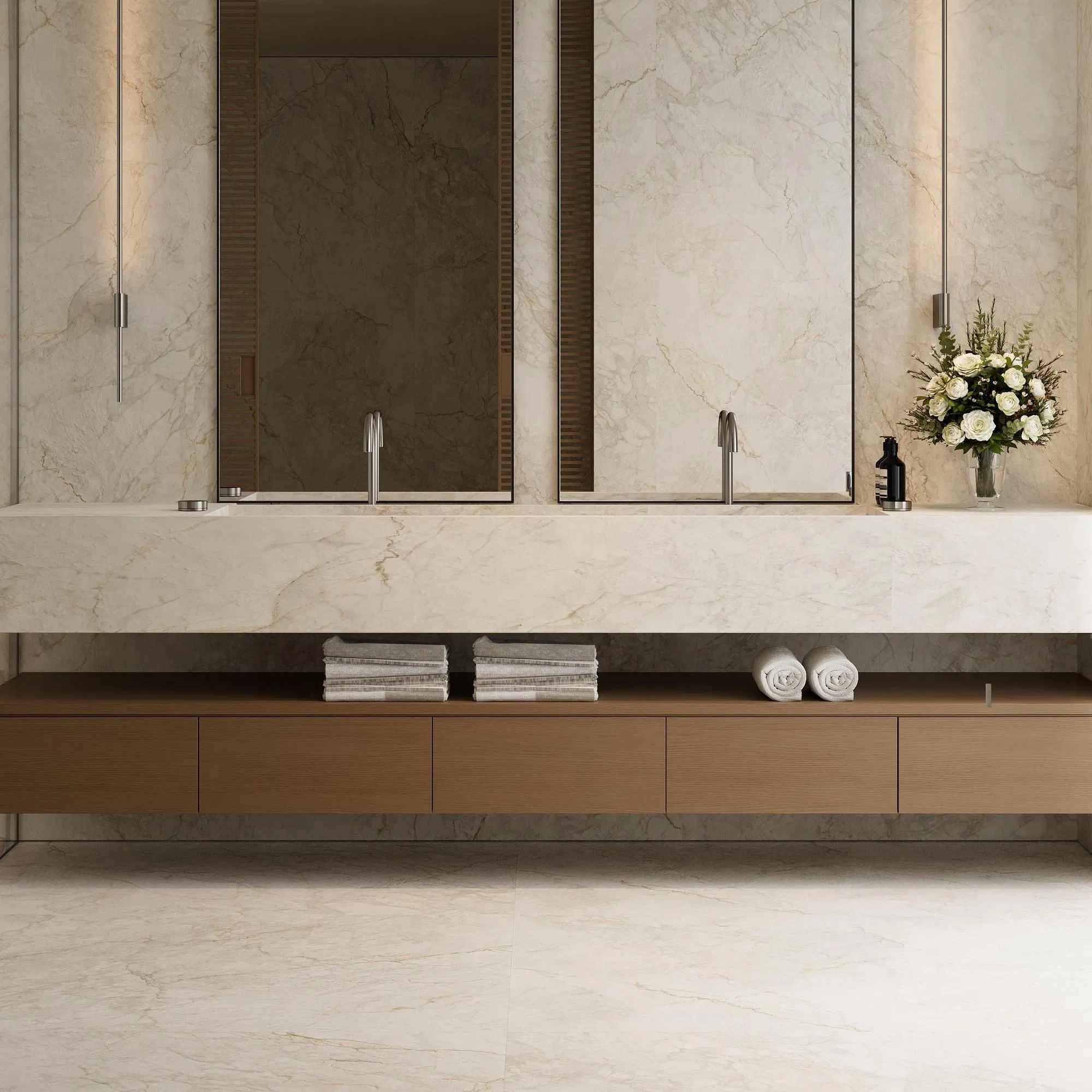Unique Introduction to 600*1200 Luxurious Marble Porcelain Tile for Bathroom