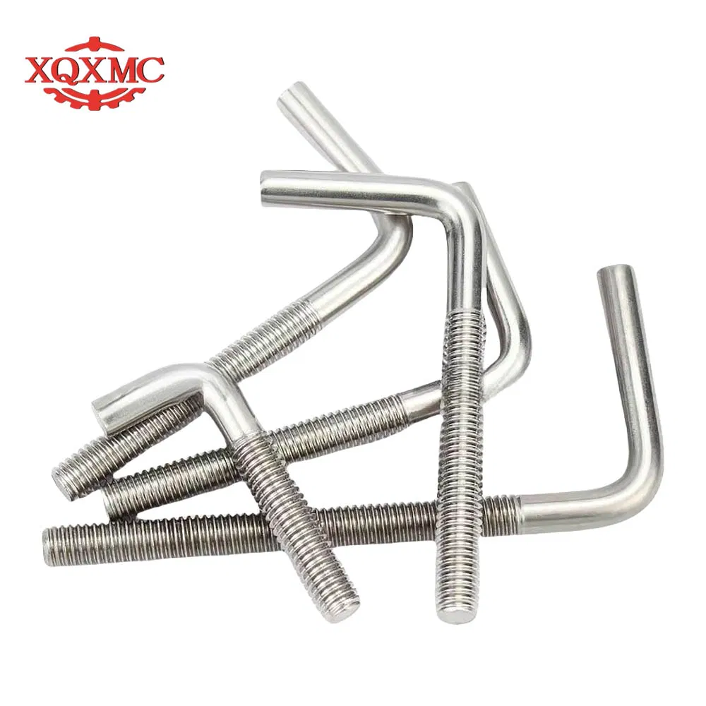 Stainless Steel M10 M20 M30 Foundation L 7 Type Right-Angle Anchor Bolt