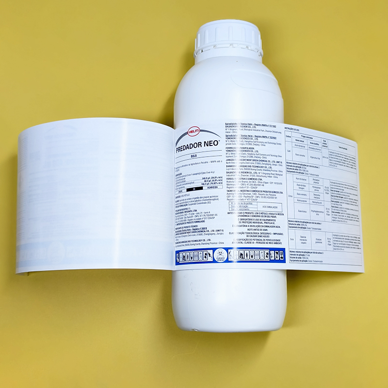 High Quality Roll Adhesive Label Sticker for Agrochemical Pesticide Industry with Multi Lyer Pages Printing