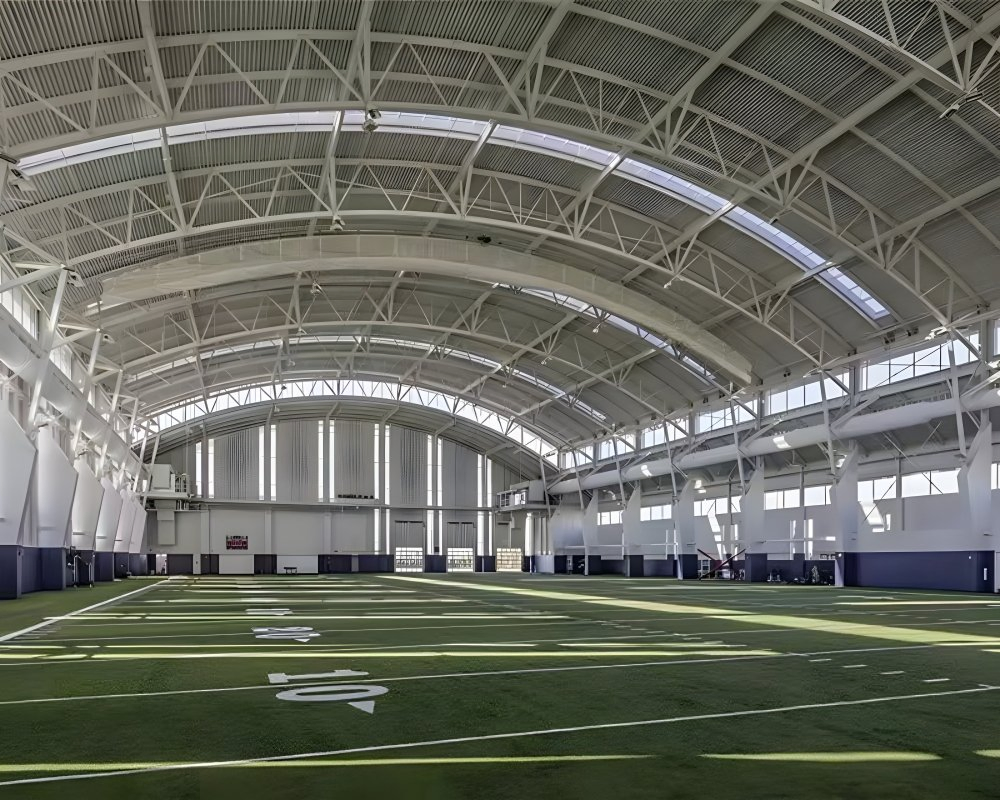 Factory Customized Spatial Grid Structure Light Weight Steel Frame Prefabricated Construction Steel Structure Steel Roof Truss Sports Stadium Architecture