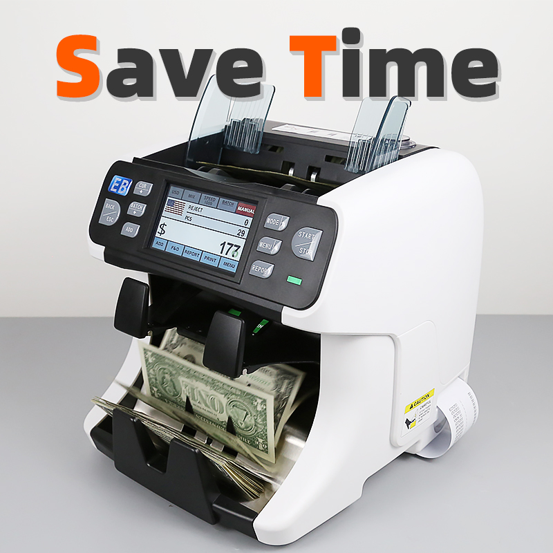 BS-2080W  Support Multi-Currency Banknotes Counter Serial Number Reading Currency Sorting Machine Currency Detector