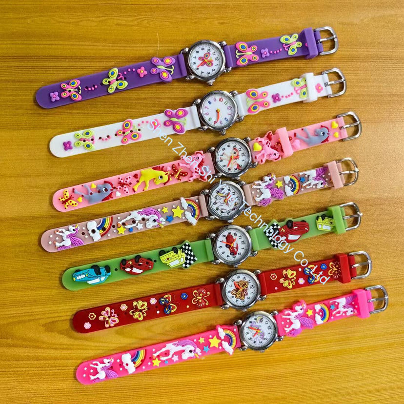 Custom Children Kids 3D Cartoon Gift Watch with Japan Movement