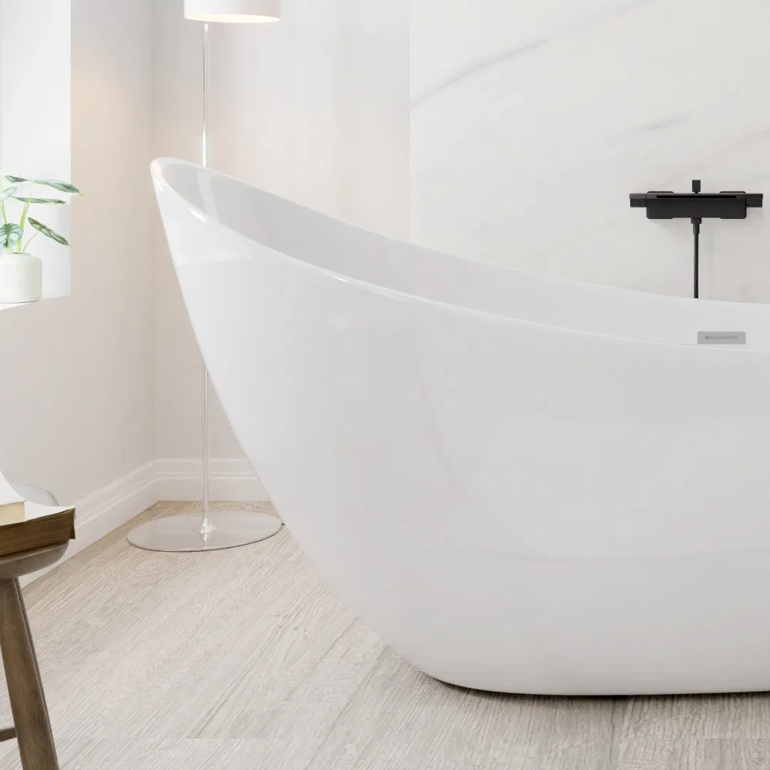 Акриловая ванна Crescent белая глянцевая