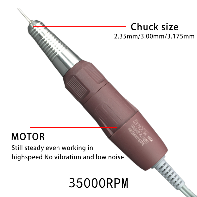2029 OEM 35000rpm Original Strong 207 Manicure Nail Drill Machine with 120 Handle