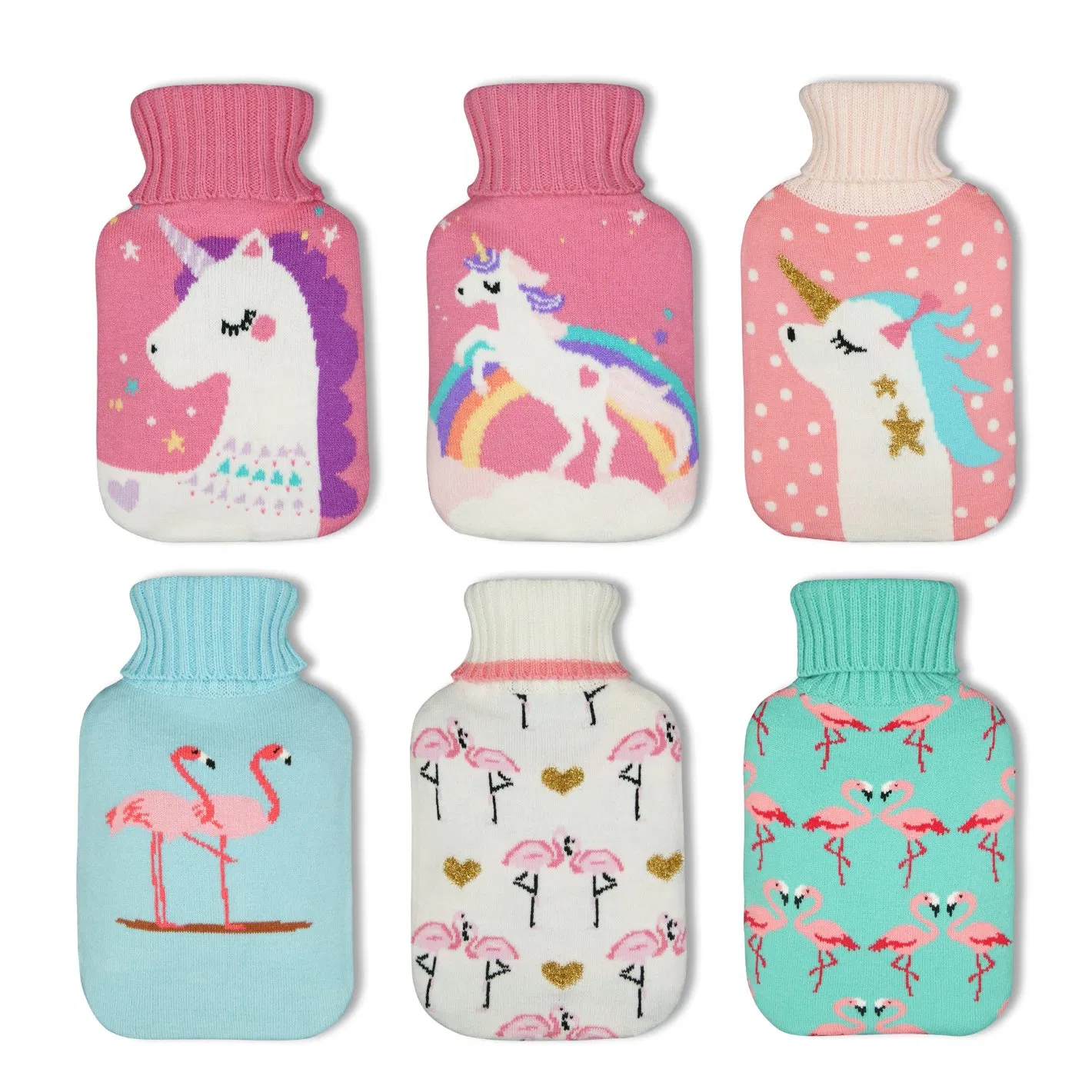 Top Selling 1000ml/2000ml Natural Rubber Liner Bag Winter Body Warmer Hot Water Bottle