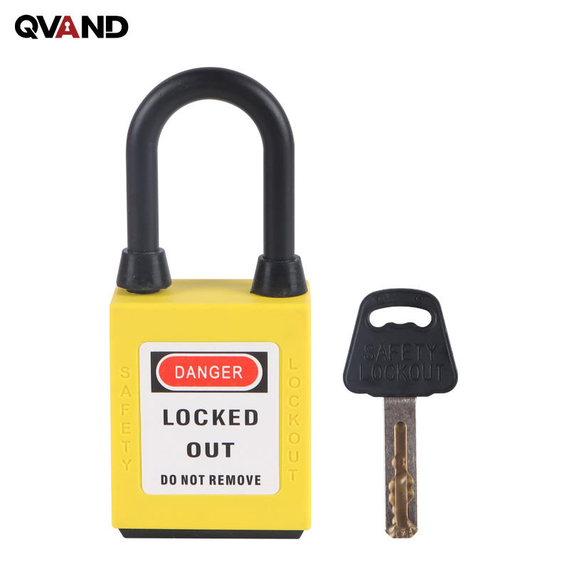 Heavy-Duty 38mm Nylon Shackle Safety Padlock for Ultimate Security